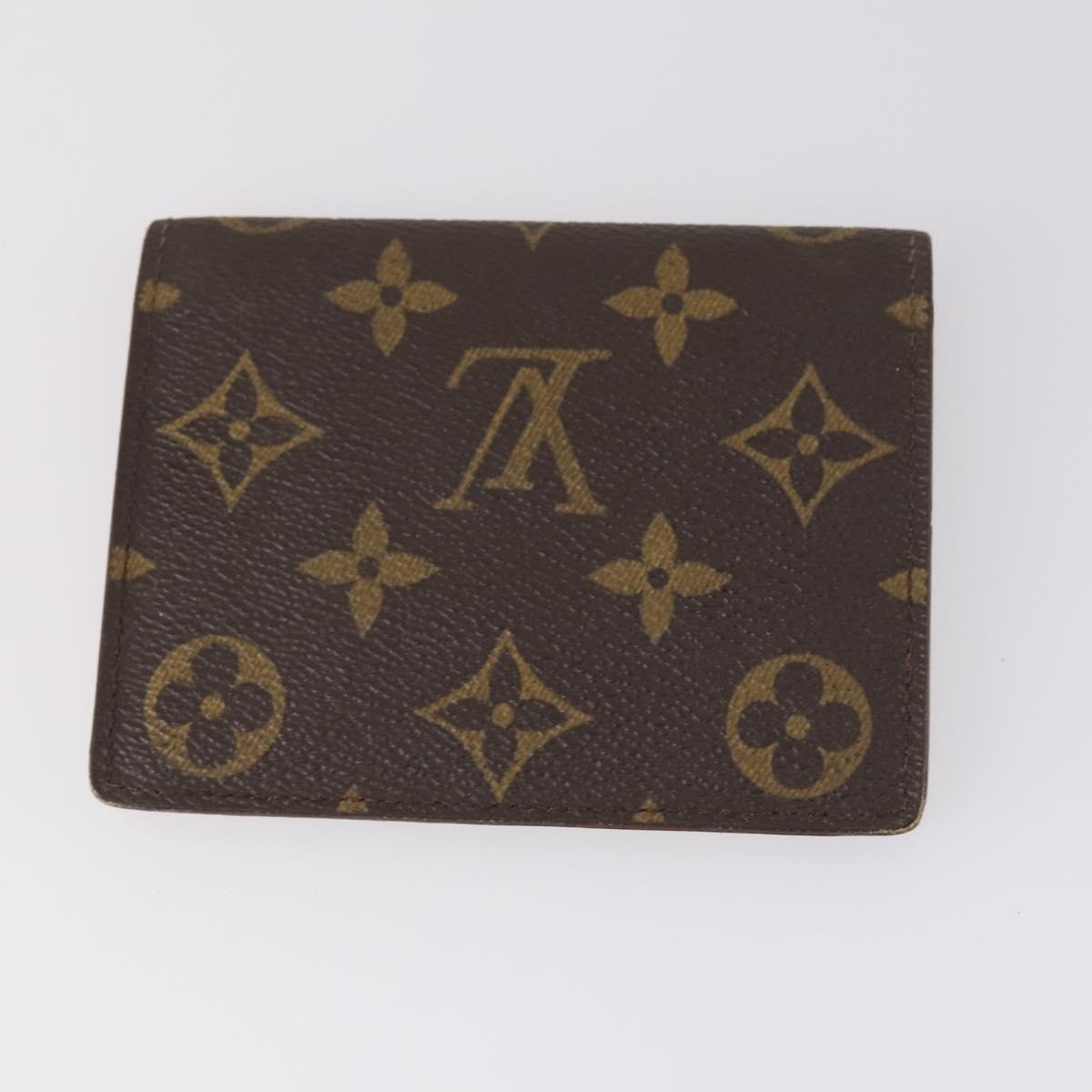 LOUIS VUITTON Monogram Porte 2 Cult Vertical Pass Case 2Set M60533 Auth 144086