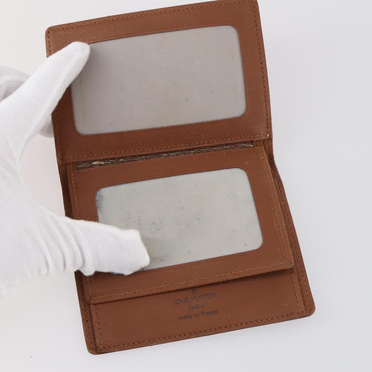 LOUIS VUITTON Monogram Porte 2 Cult Vertical Pass Case 2Set M60533 Auth 144086