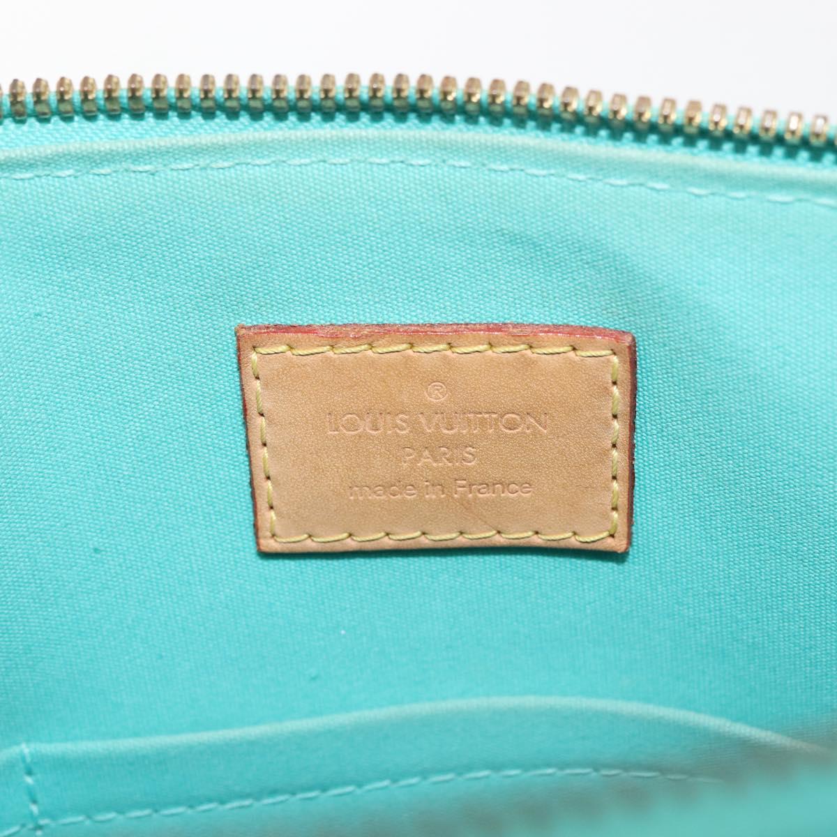 LOUIS VUITTON Monogram Vernis Alma PM Bag Tyu Luco Words M91694 LV Auth 144106