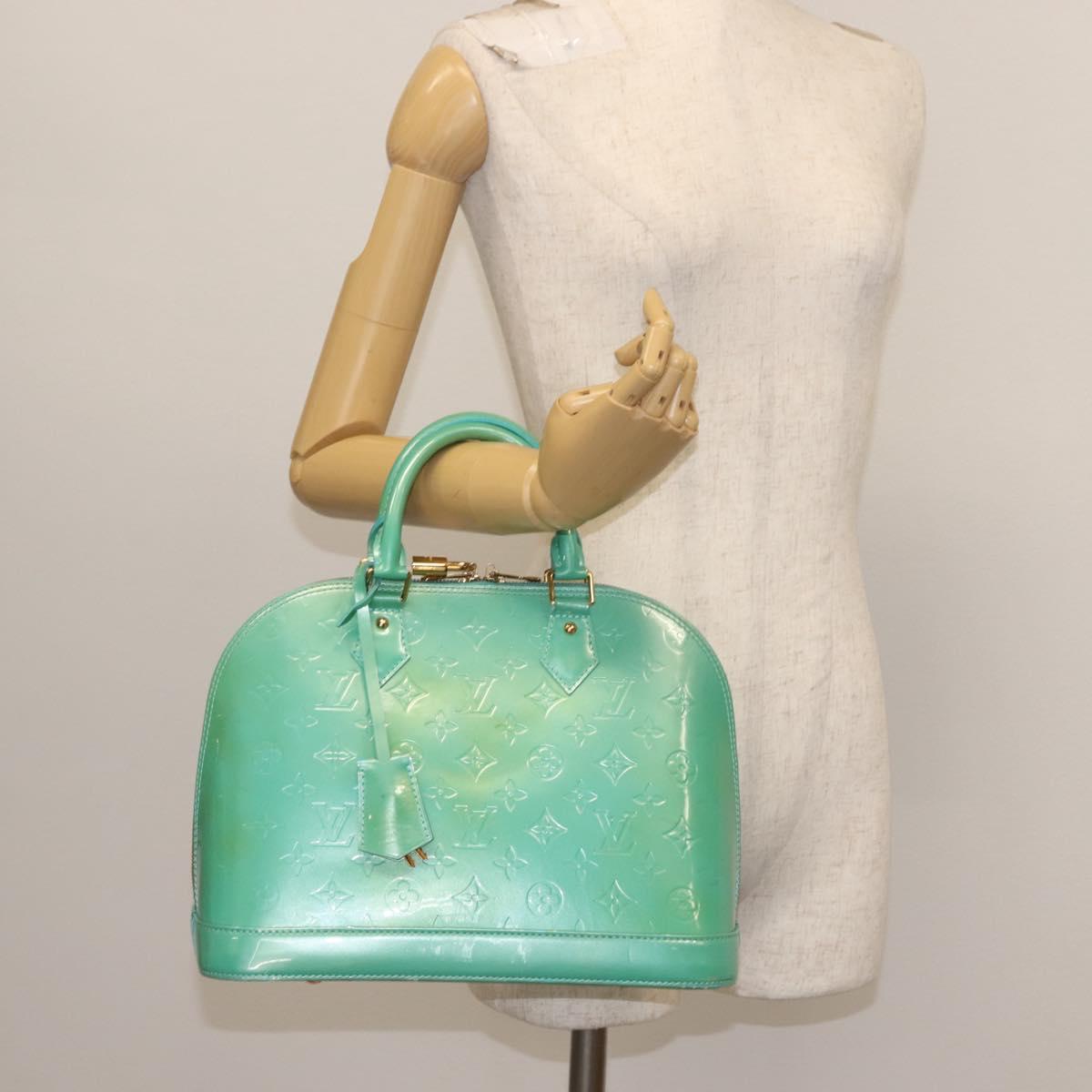 LOUIS VUITTON Monogram Vernis Alma PM Bag Tyu Luco Words M91694 LV Auth 144106