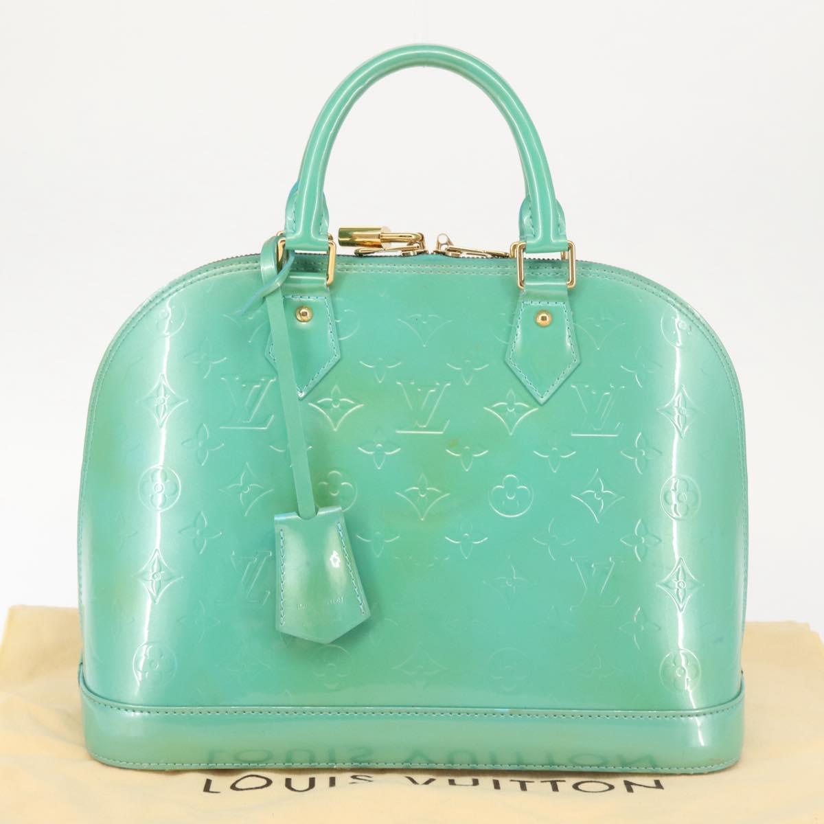 LOUIS VUITTON Monogram Vernis Alma PM Bag Tyu Luco Words M91694 LV Auth 144106