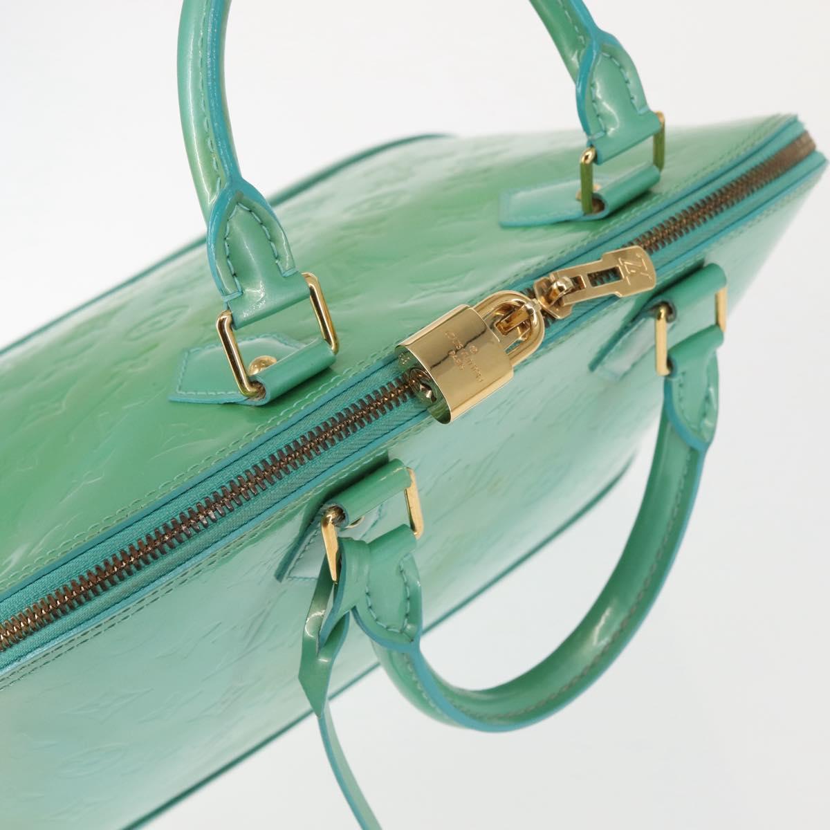 LOUIS VUITTON Monogram Vernis Alma PM Bag Tyu Luco Words M91694 LV Auth 144106