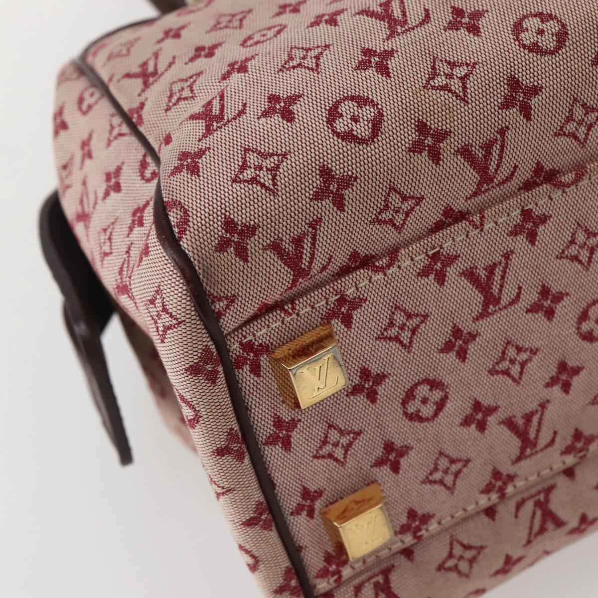 LOUIS VUITTON Monogram Mini Josephine PM Hand Bag Red M92314 LV Auth 144108