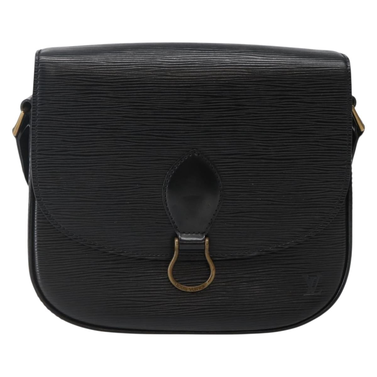 LOUIS VUITTON Epi Monogram Saint Cloud GM Bag Black Noir M52192 LV Auth 144110