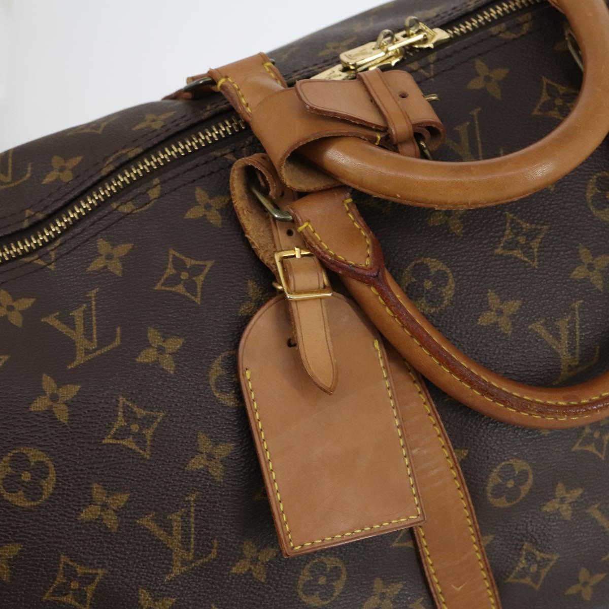 LOUIS VUITTON Monogram Keepall 55 Boston Bag M41424 LV Auth 144117