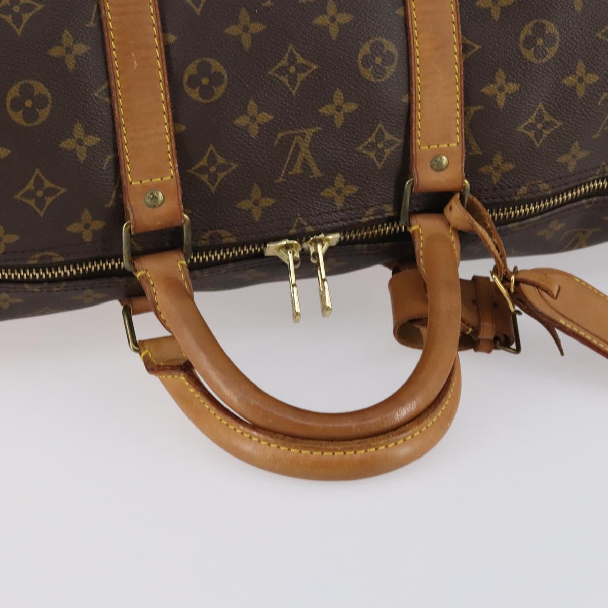 LOUIS VUITTON Monogram Keepall 55 Boston Bag M41424 LV Auth 144117