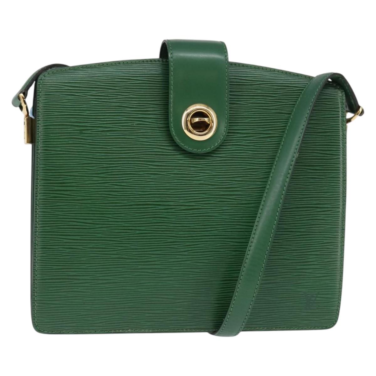 LOUIS VUITTON Epi Capuchin Shoulder Bag Green M52344 LV Auth 144120