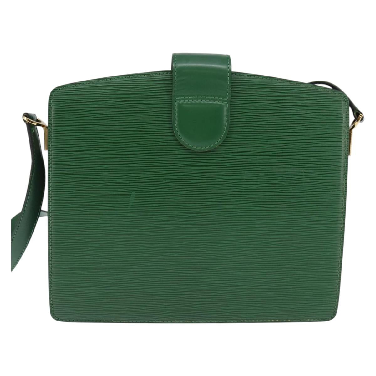 LOUIS VUITTON Epi Capuchin Shoulder Bag Green M52344 LV Auth 144120