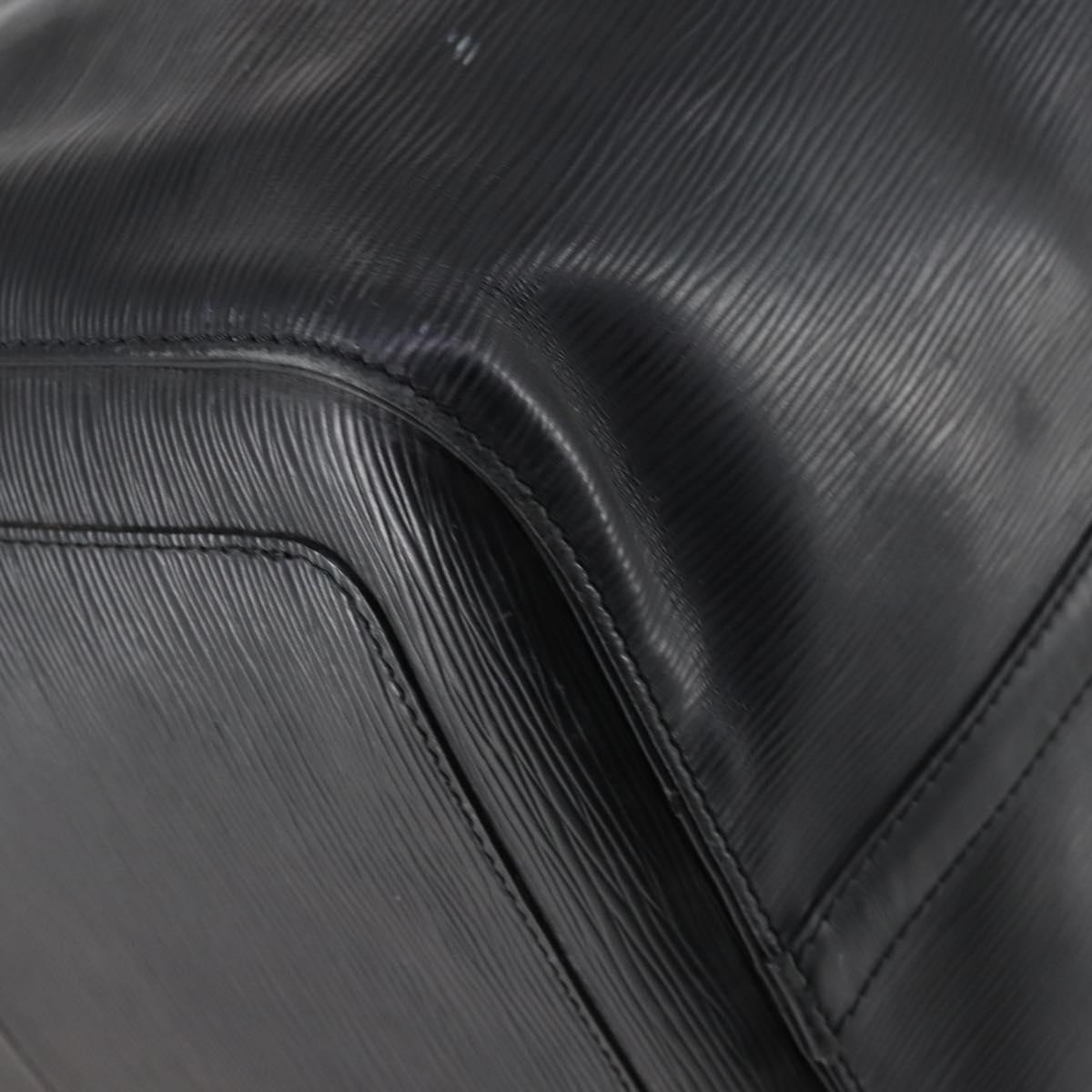 LOUIS VUITTON Epi Keepall 55 Boston Bag Noir Black M42952 LV Auth 144122