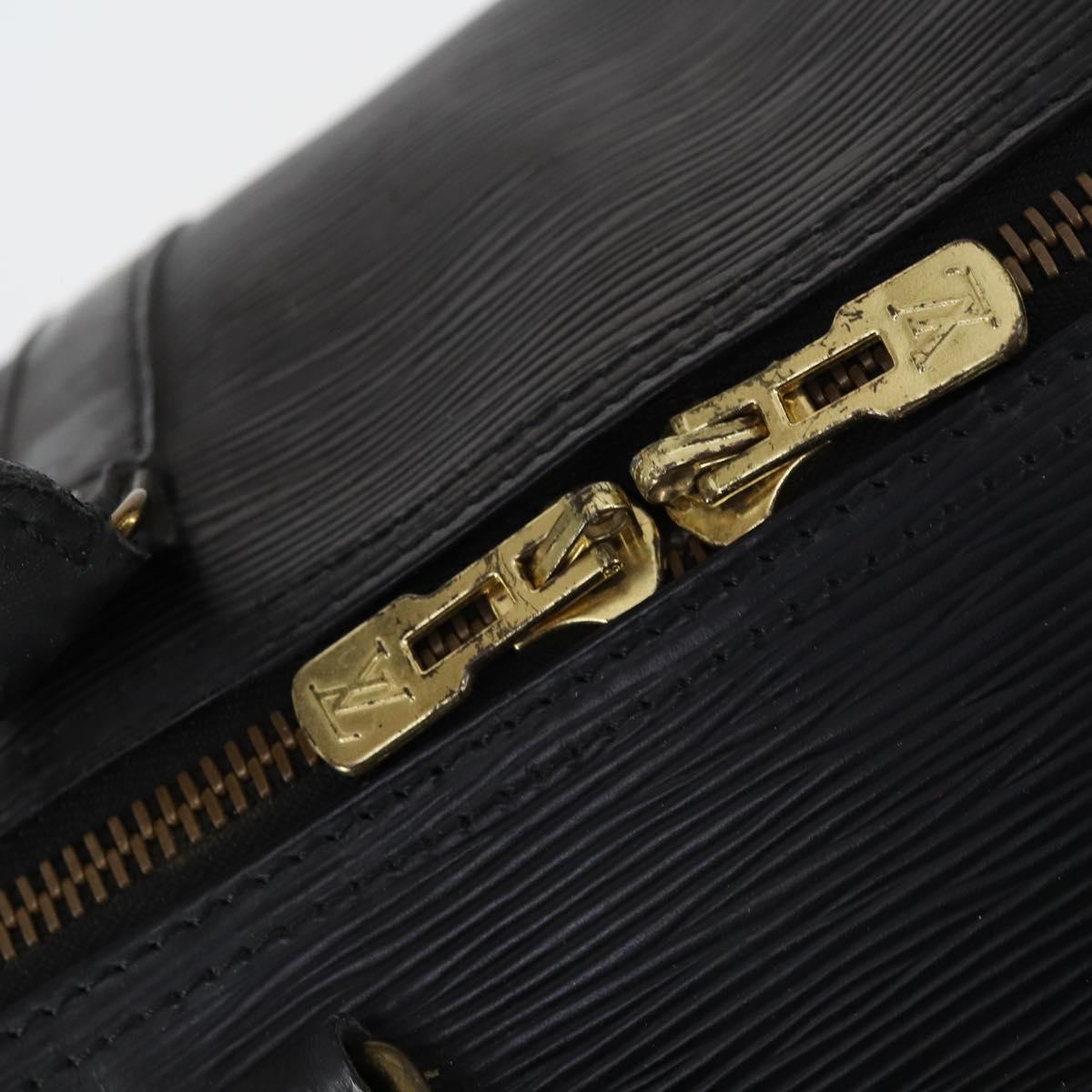 LOUIS VUITTON Epi Keepall 55 Boston Bag Noir Black M42952 LV Auth 144122