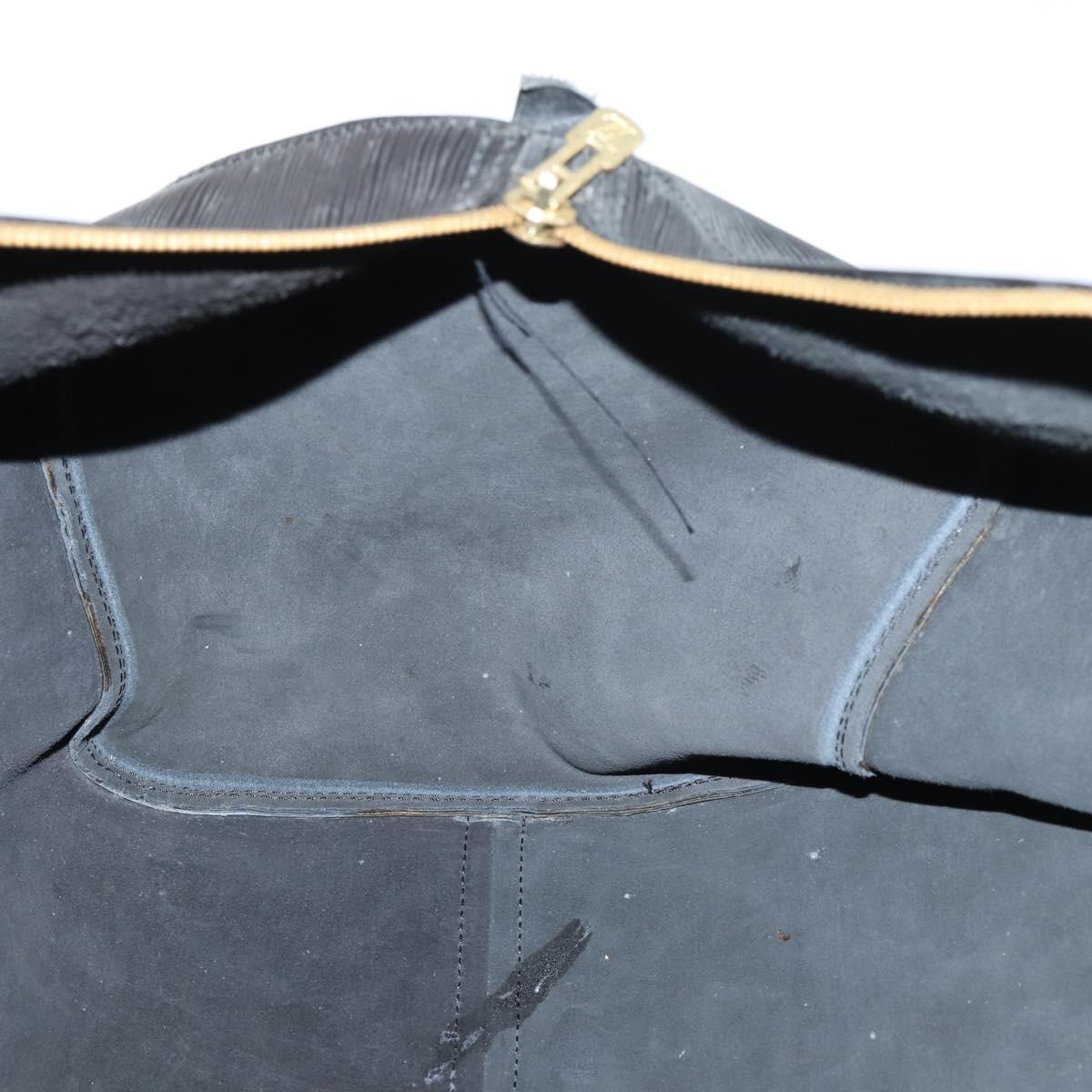 LOUIS VUITTON Epi Keepall 55 Boston Bag Noir Black M42952 LV Auth 144122