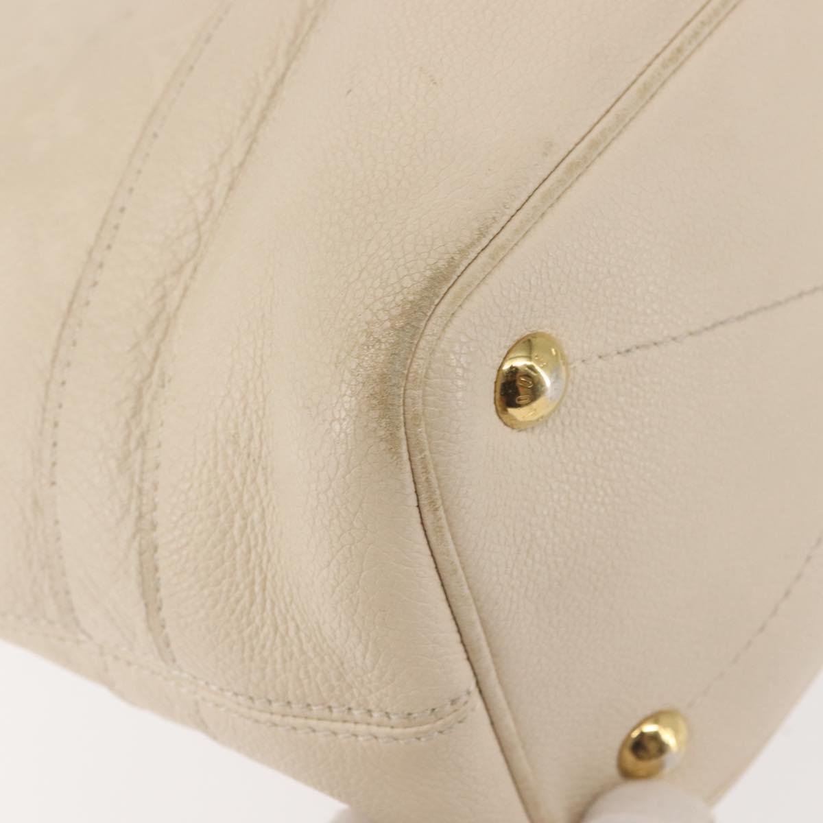 LOUIS VUITTON Monogram Empreinte Citadine PM Tote Bag Neige M40554 Auth 144145