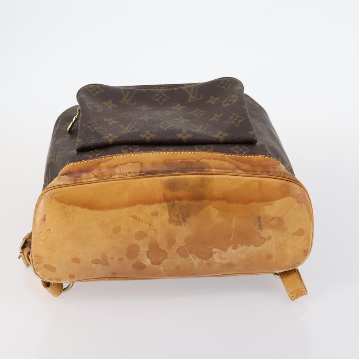 LOUIS VUITTON Monogram Montsouris GM Backpack M51135 LV Auth 144150