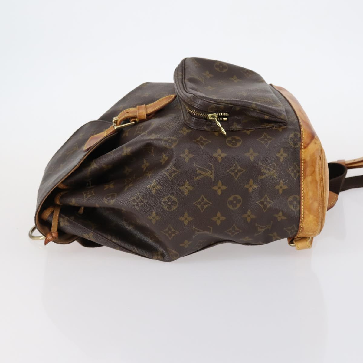 LOUIS VUITTON Monogram Montsouris GM Backpack M51135 LV Auth 144150