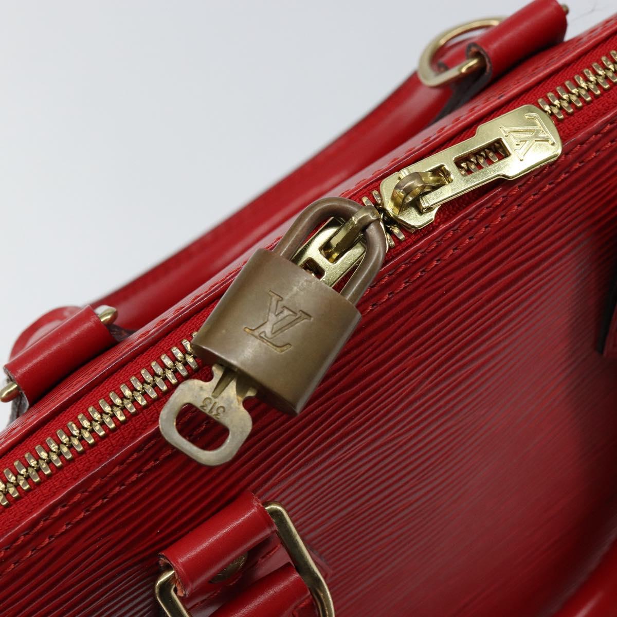 LOUIS VUITTON Epi Alma Hand Bag Castilian Red M52147 LV Auth 144152