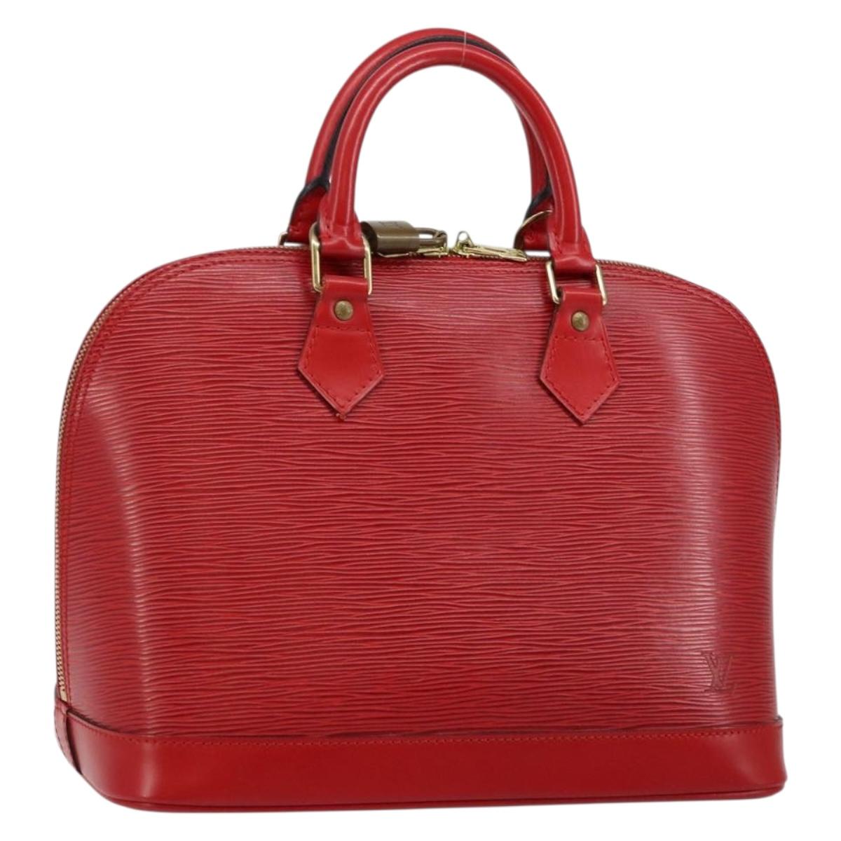 LOUIS VUITTON Epi Alma Hand Bag Castilian Red M52147 LV Auth 144152