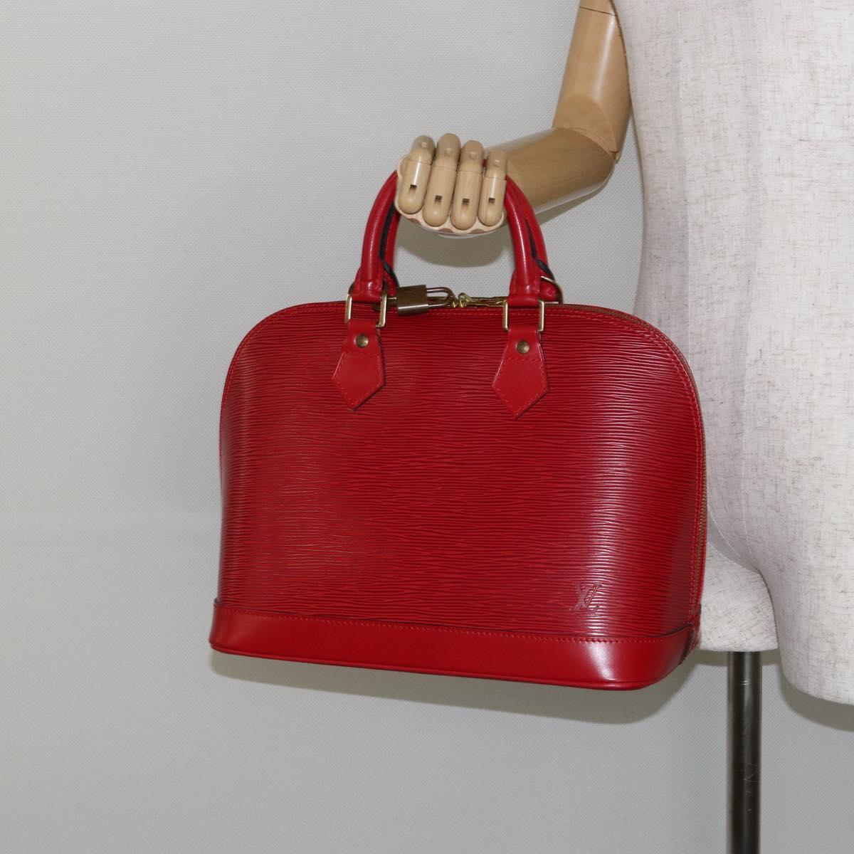 LOUIS VUITTON Epi Alma Hand Bag Castilian Red M52147 LV Auth 144152