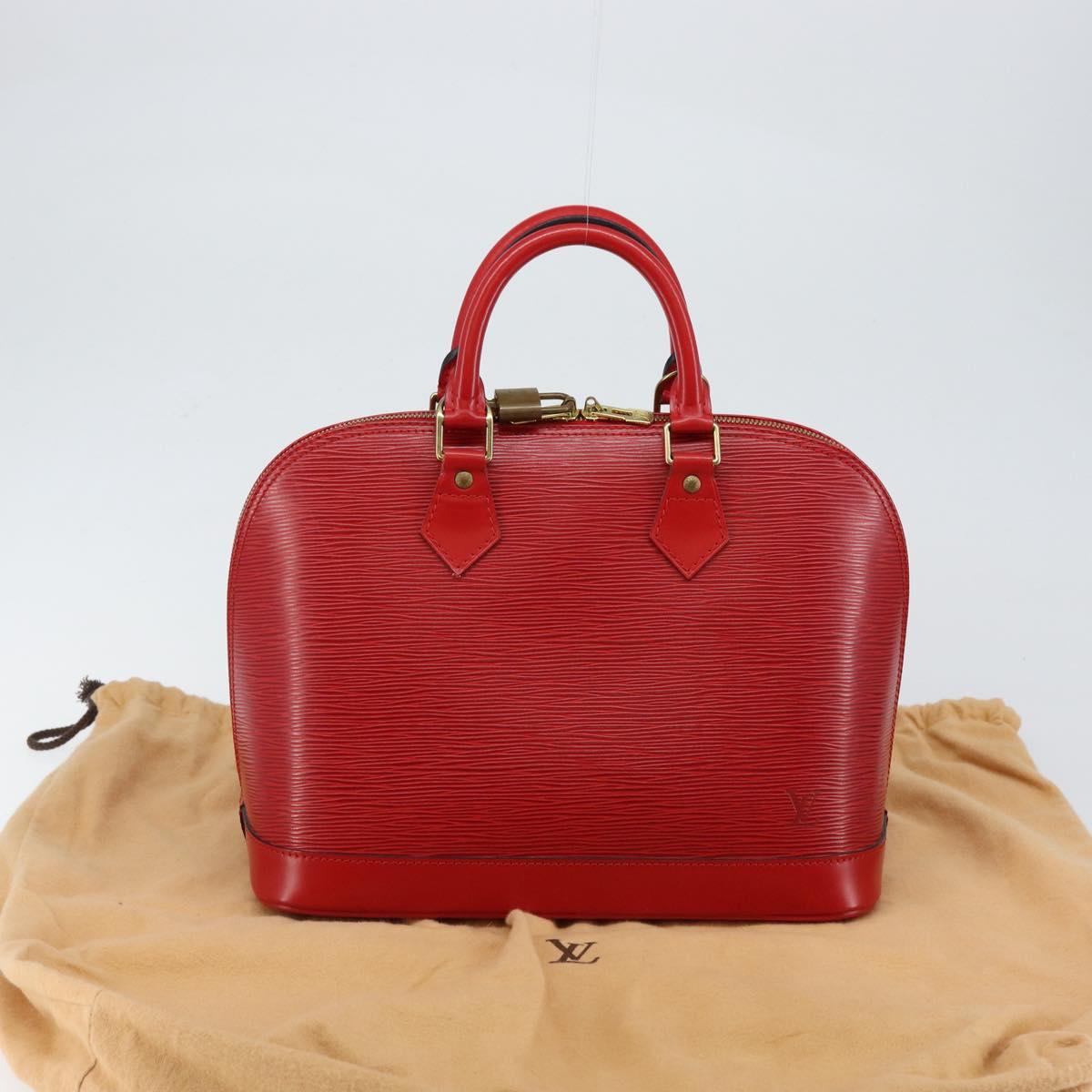 LOUIS VUITTON Epi Alma Hand Bag Castilian Red M52147 LV Auth 144152