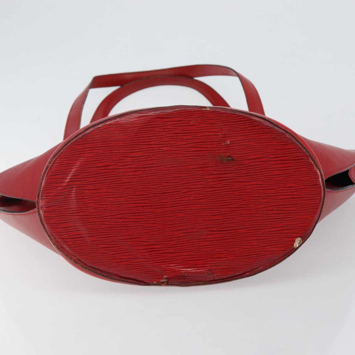 LOUIS VUITTON Epi Saint Jacques Shopping Shoulder Bag Red M52277 LV Auth 144153