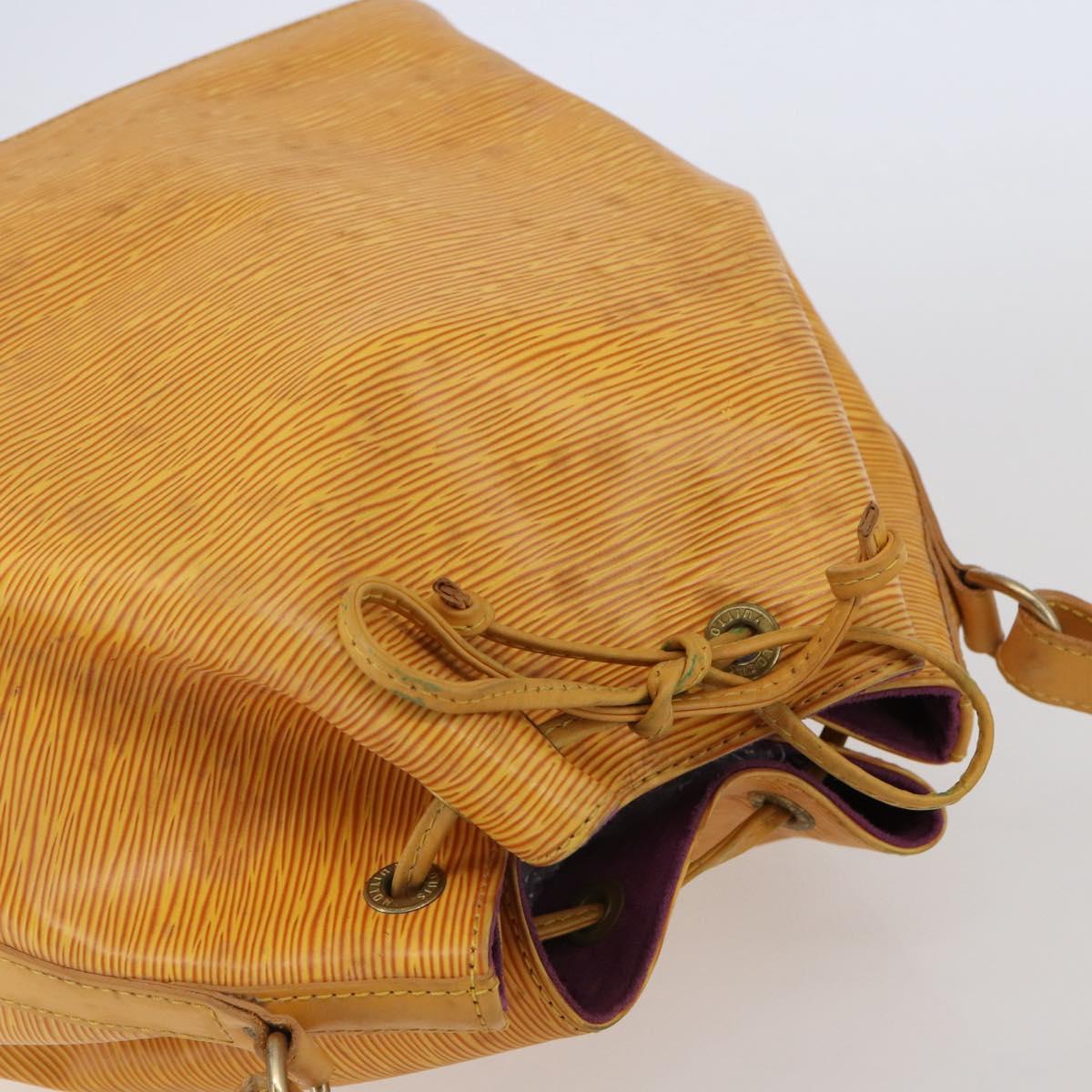 LOUIS VUITTON Epi Petit Noe Shoulder Bag Yellow M44109 LV Auth 144154