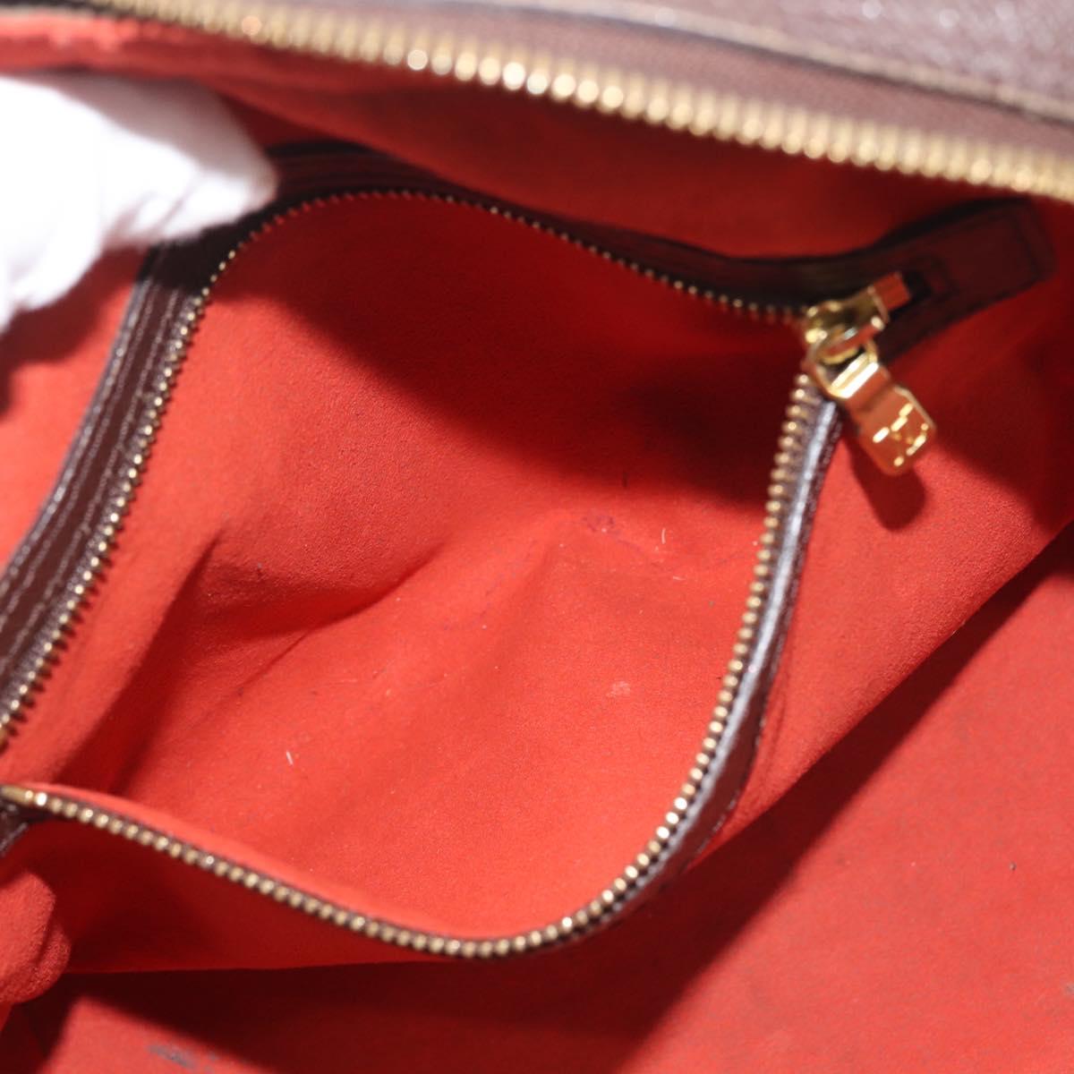 LOUIS VUITTON Damier Ebene Brera Hand Bag N51150 LV Auth 144157