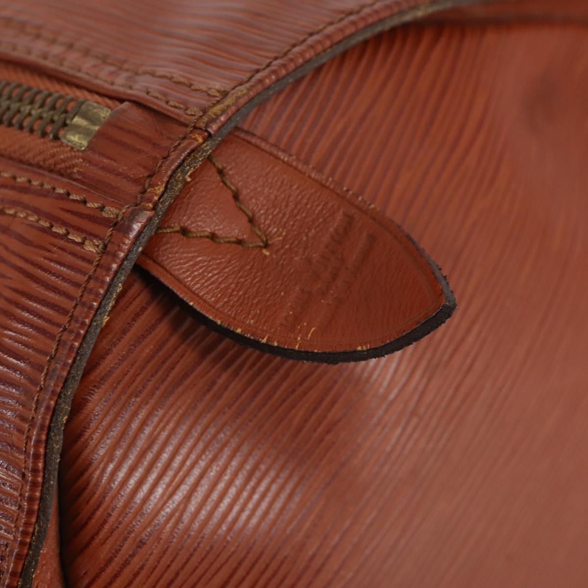 LOUIS VUITTON Epi Keepall 60 Boston Bag Vintage Brown M42948 LV Auth 144167
