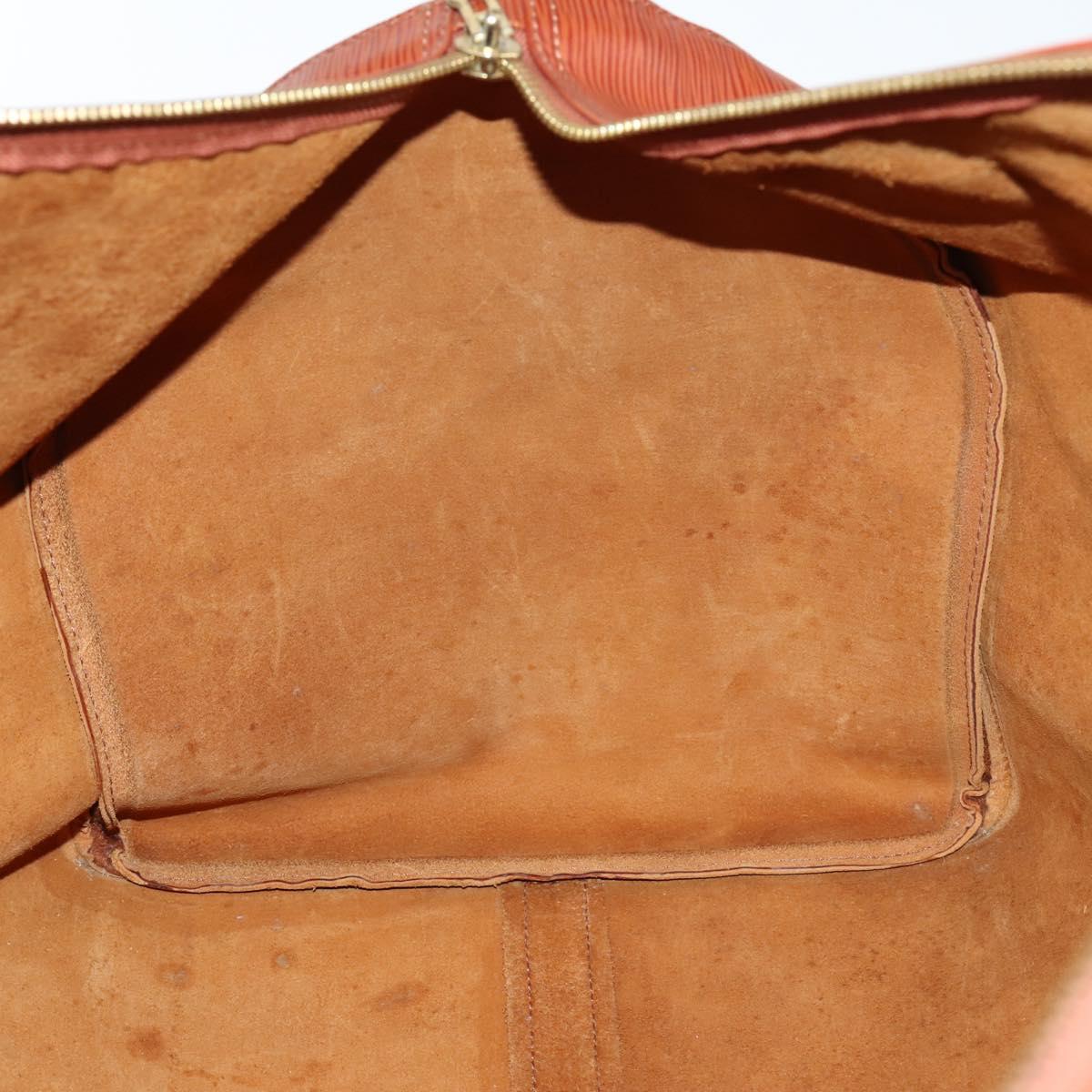 LOUIS VUITTON Epi Keepall 60 Boston Bag Vintage Brown M42948 LV Auth 144167