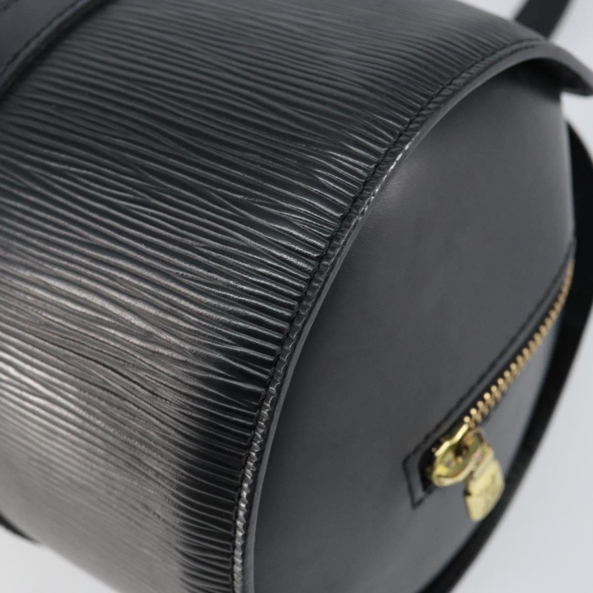 LOUIS VUITTON Epi Soufflot Hand Bag Black M52222 LV Auth 144169