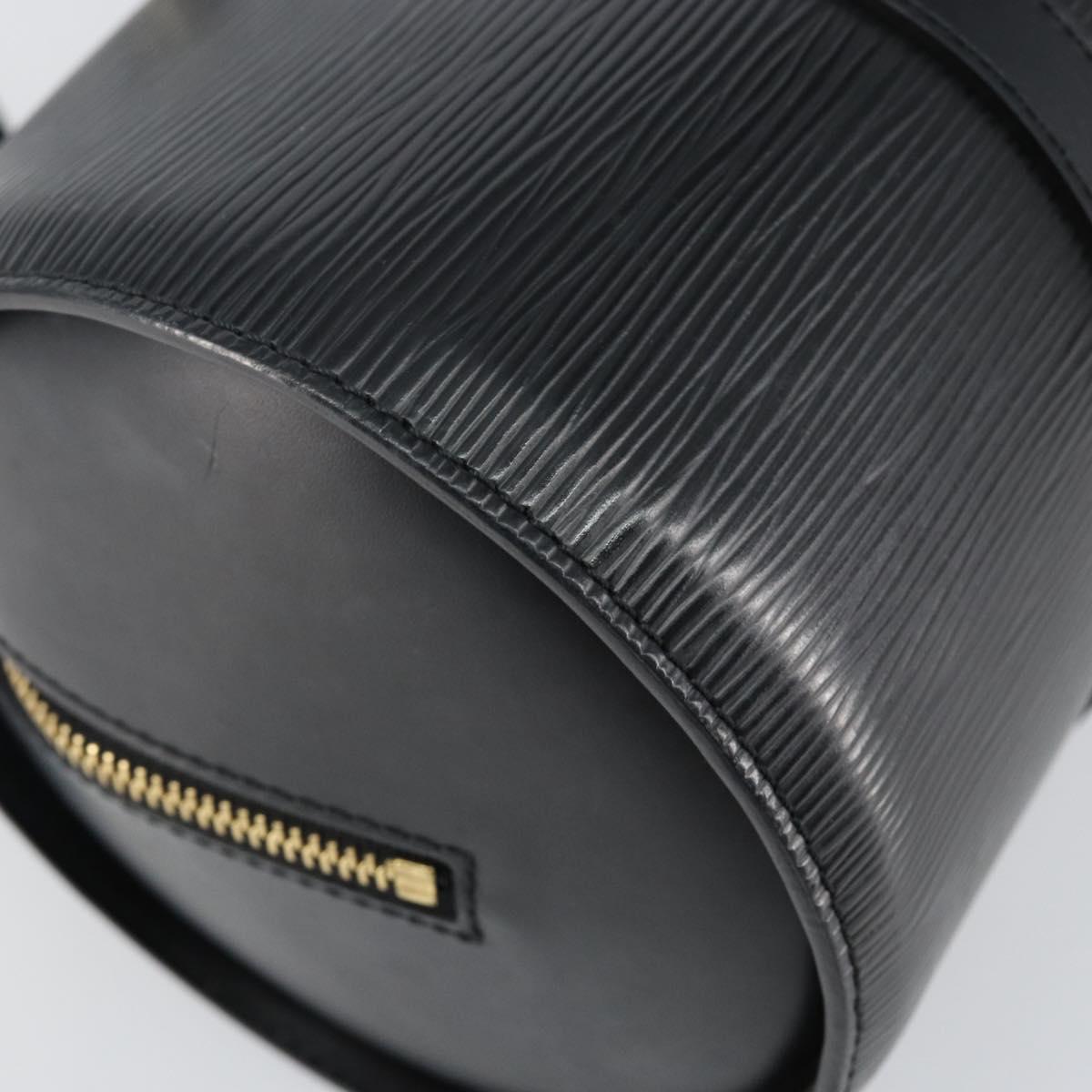 LOUIS VUITTON Epi Soufflot Hand Bag Black M52222 LV Auth 144169