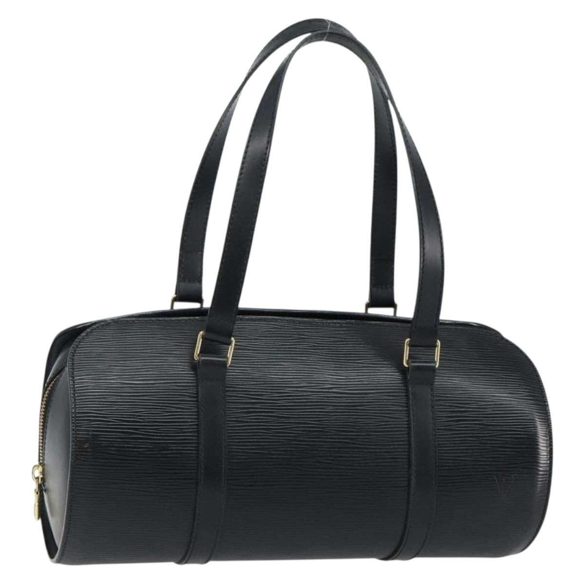 LOUIS VUITTON Epi Soufflot Hand Bag Black M52222 LV Auth 144169