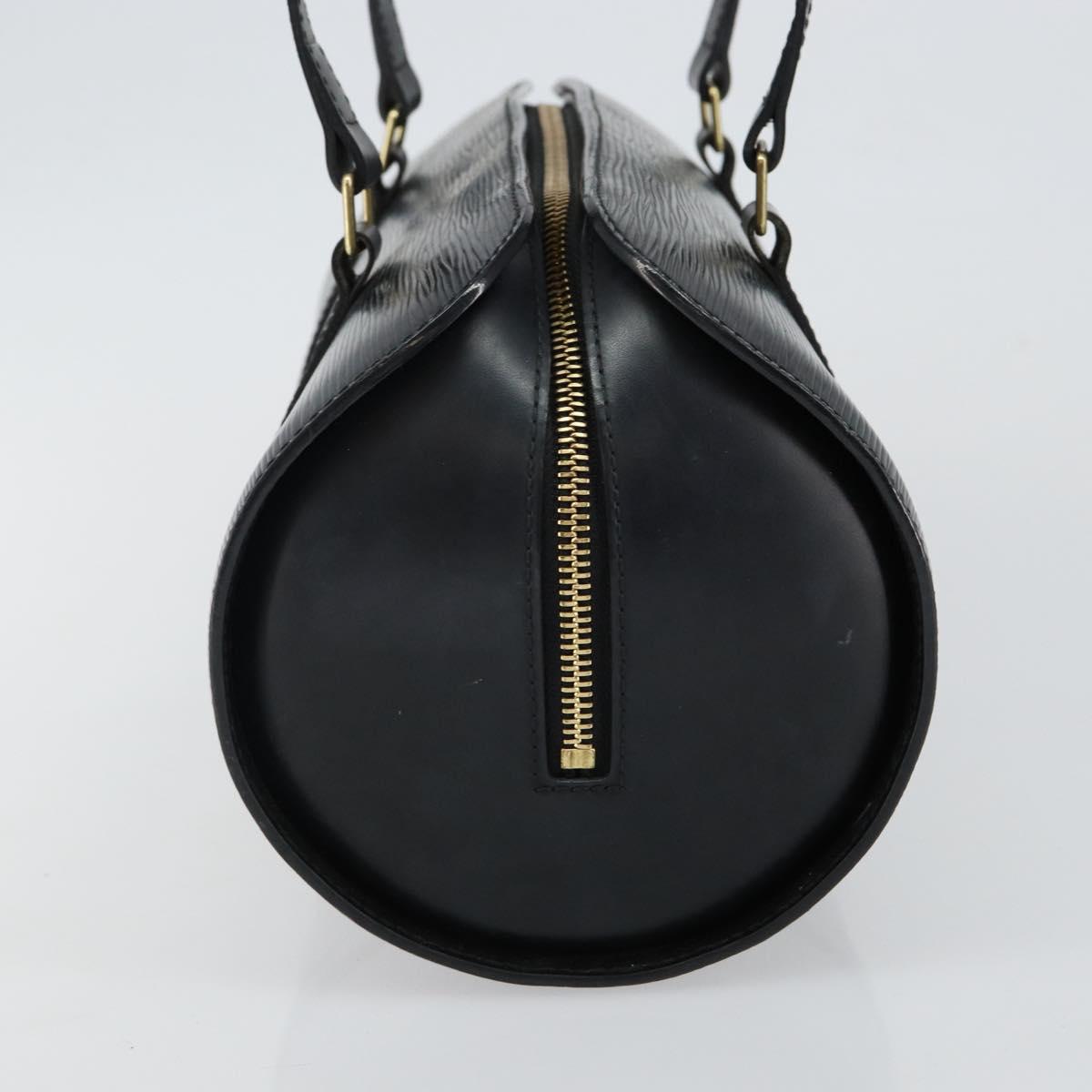 LOUIS VUITTON Epi Soufflot Hand Bag Black M52222 LV Auth 144169