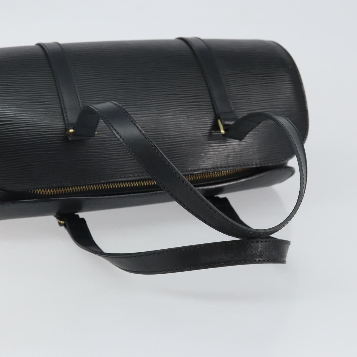 LOUIS VUITTON Epi Soufflot Hand Bag Black M52222 LV Auth 144169