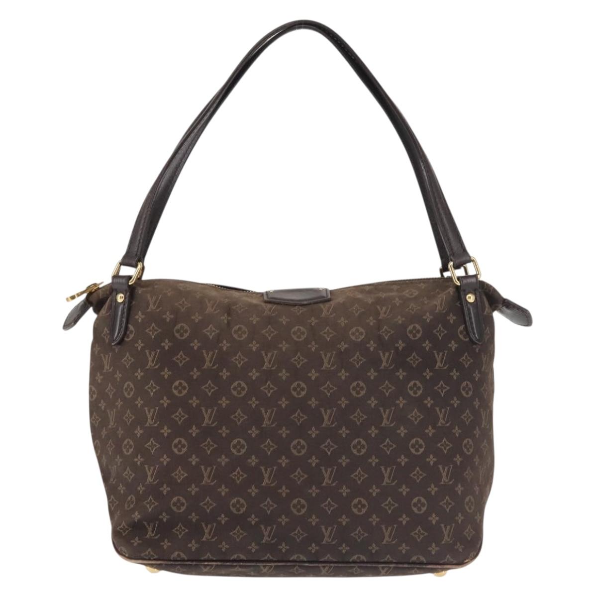 LOUIS VUITTON Monogram Idylle Ballad PM Tote Bag Dark Brown M40573 Auth 144172