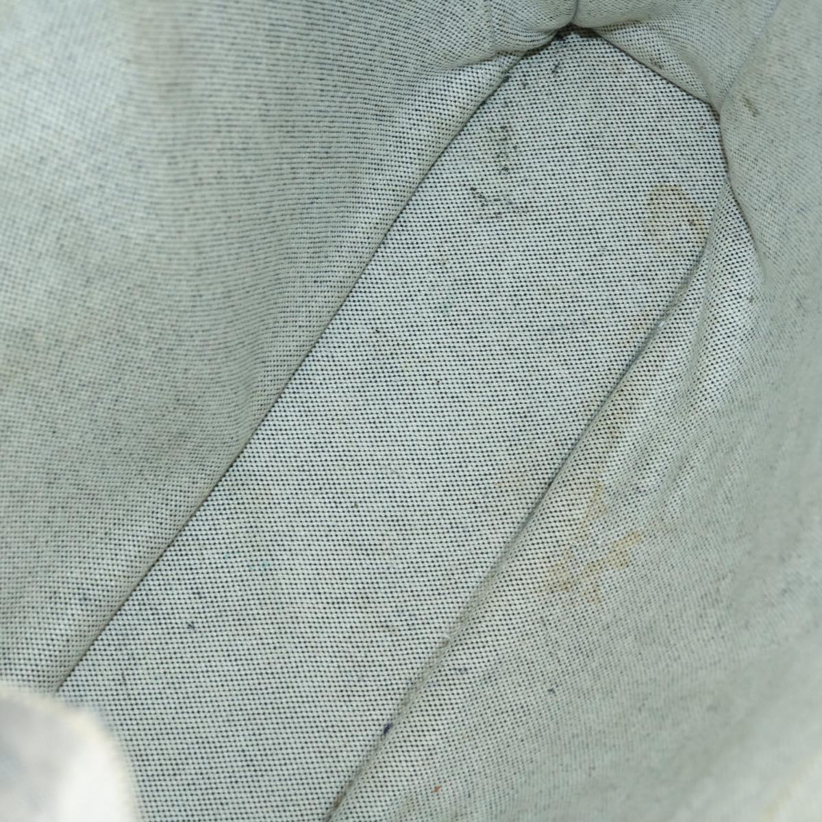 HERMES Fourre Tout Hand Bag Canvas 2Set Gray Black Auth 144215