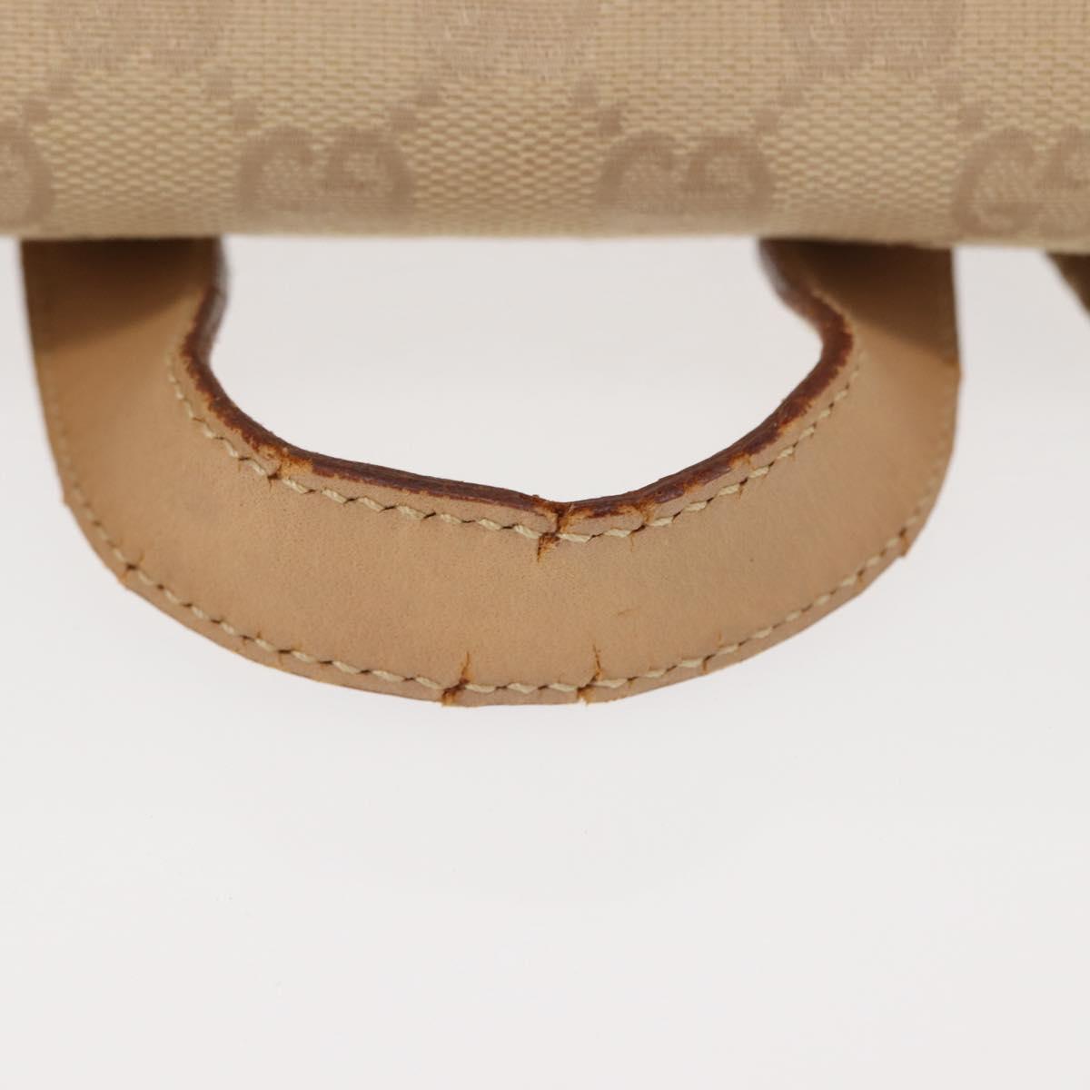 GUCCI GG Canvas Backpack Beige Silver 003 0242 Auth 144218