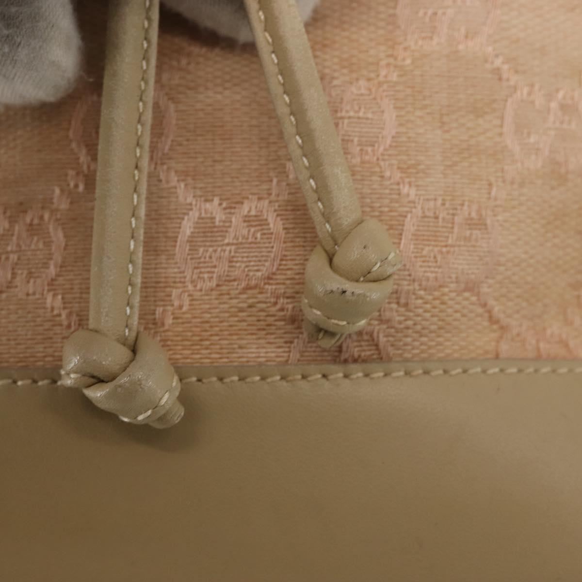 GUCCI GG Canvas Shoulder Bag Pink Gold 001 86 0533 Auth 144220