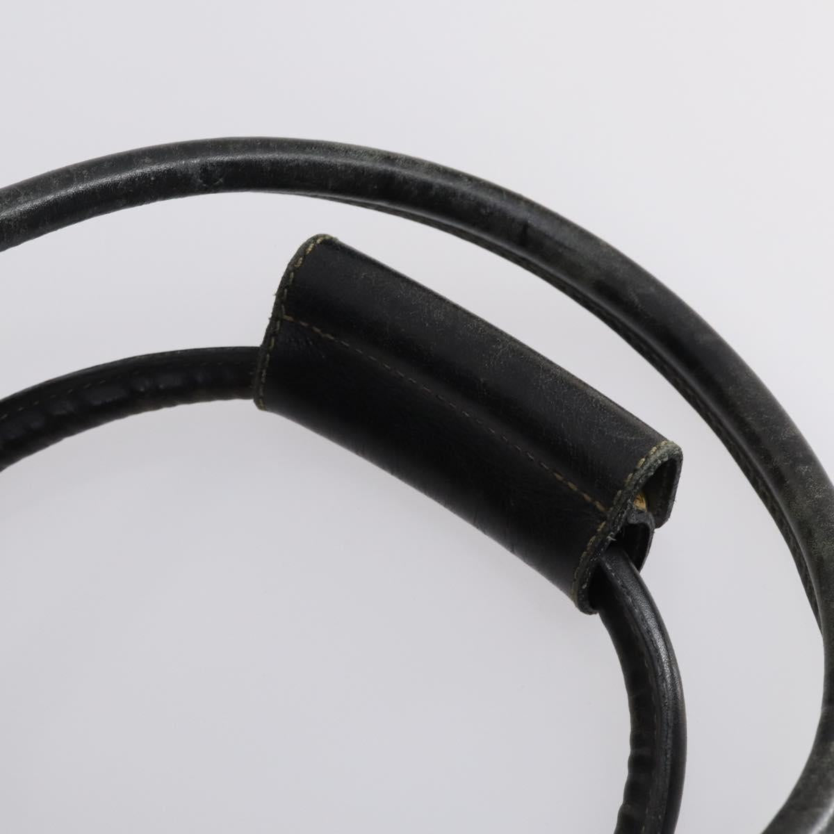 FENDI Zucca Canvas Boston Bag PVC Black Brown Auth 144233