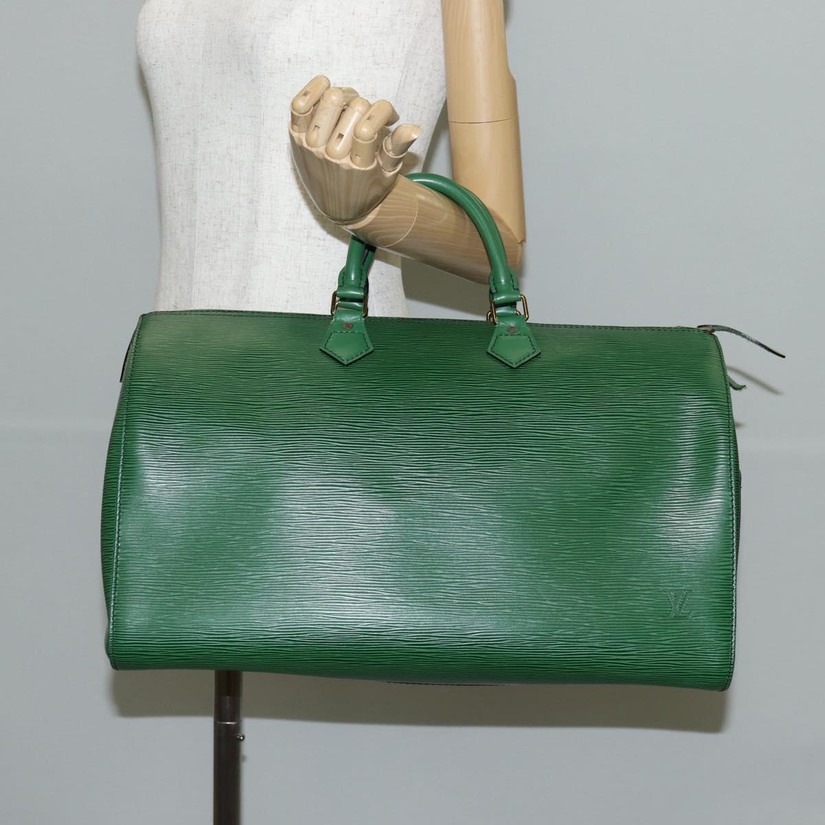 LOUIS VUITTON Epi Speedy 40 Hand Bag Green M42984 LV Auth 144244A