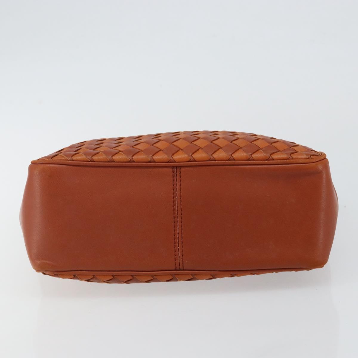 BOTTEGA VENETA INTRECCIATO Hand Bag Leather Brown Auth 144246