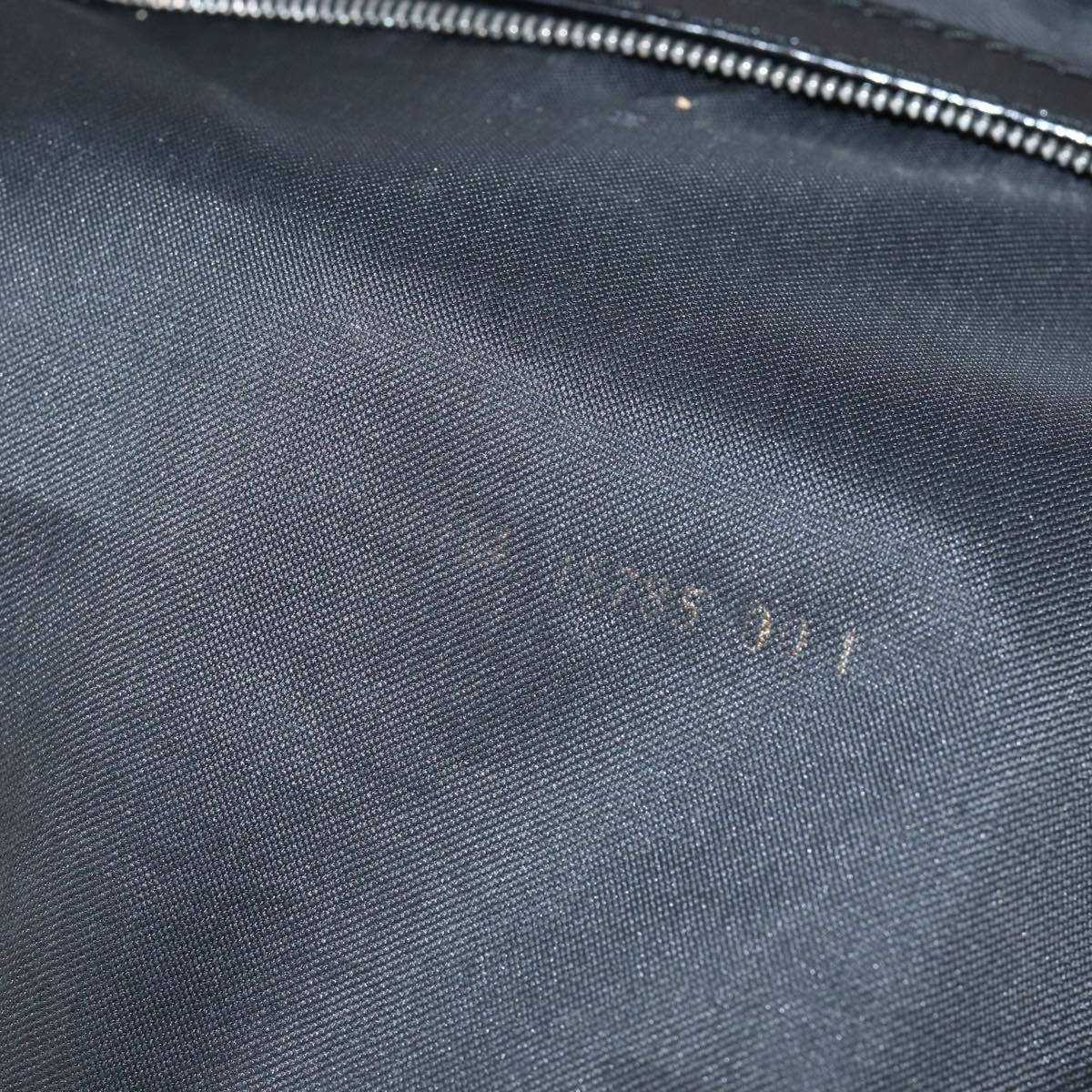 FENDI Zucca Canvas Tote Bag Black Silver Auth 144249