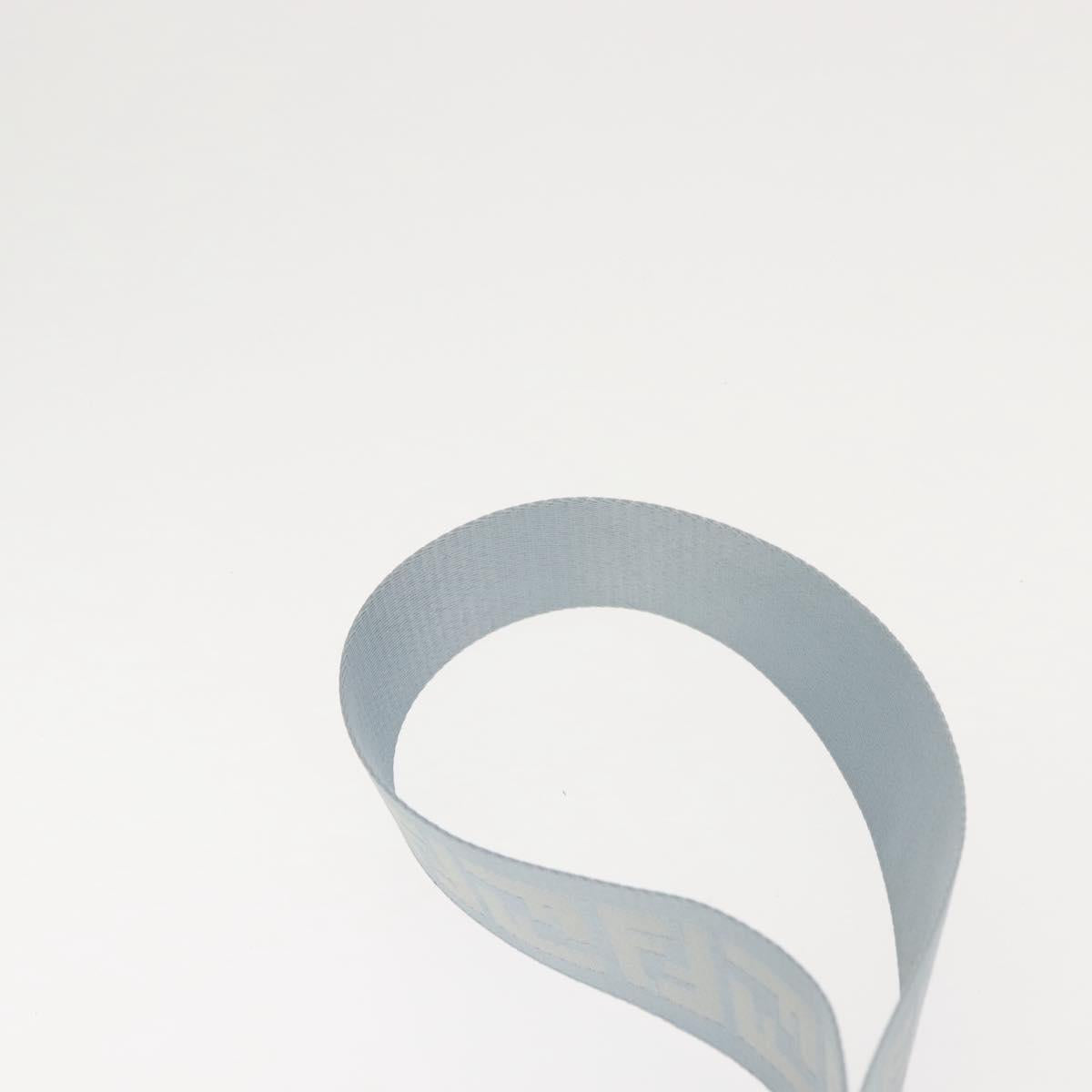 FENDI Zucca Canvas Shoulder Bag Beige Gold Auth 144250