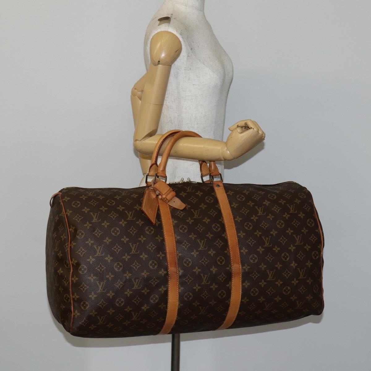 LOUIS VUITTON Monogram Keepall 60 Boston Bag Vintage M41422 LV Auth 144260