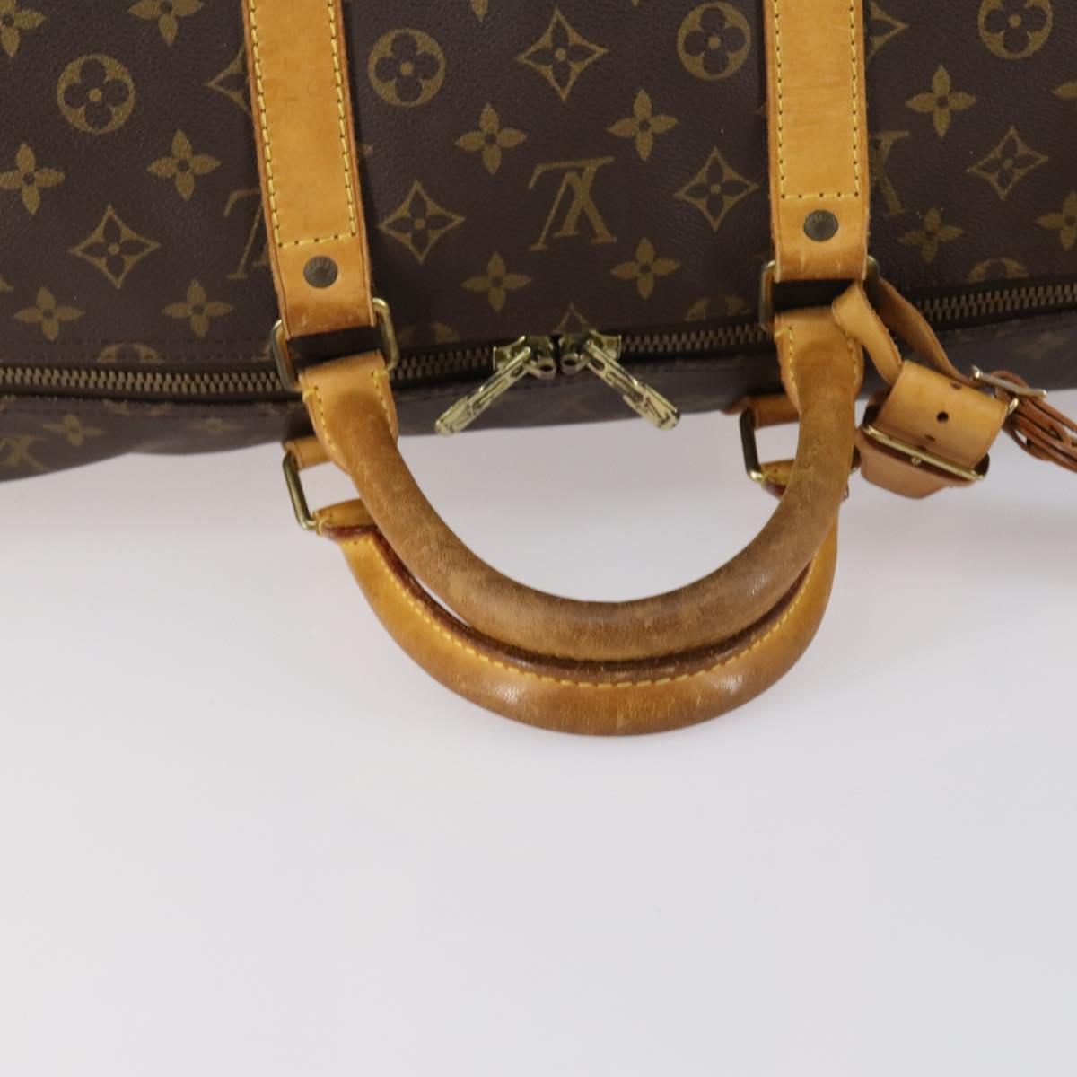 LOUIS VUITTON Monogram Keepall 55 Boston Bag M41424 LV Auth 144262