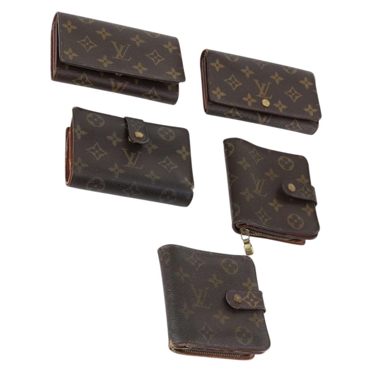 LOUIS VUITTON Monogram Wallet 5Set LV Auth 144269
