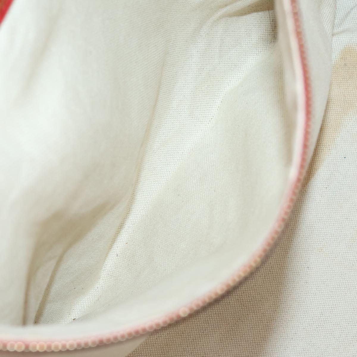 GUCCI Swing Tote Bag Leather Red Gold 354397 Auth 144275