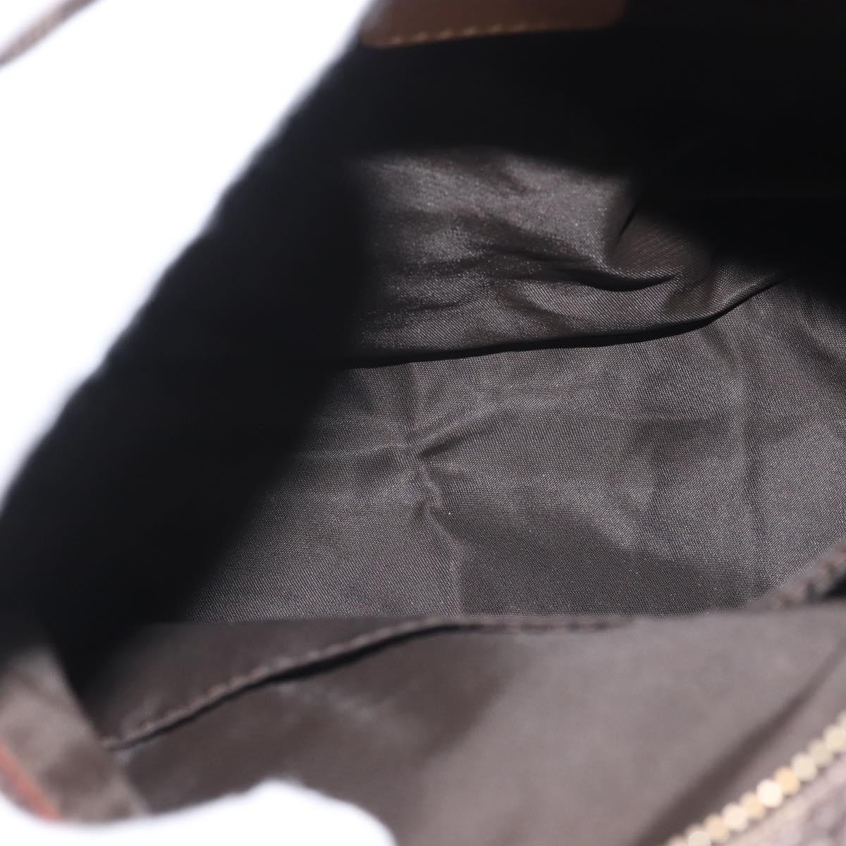 Christian Dior Trotter Canvas Mini Boston Bag Pink Gold Auth 144280