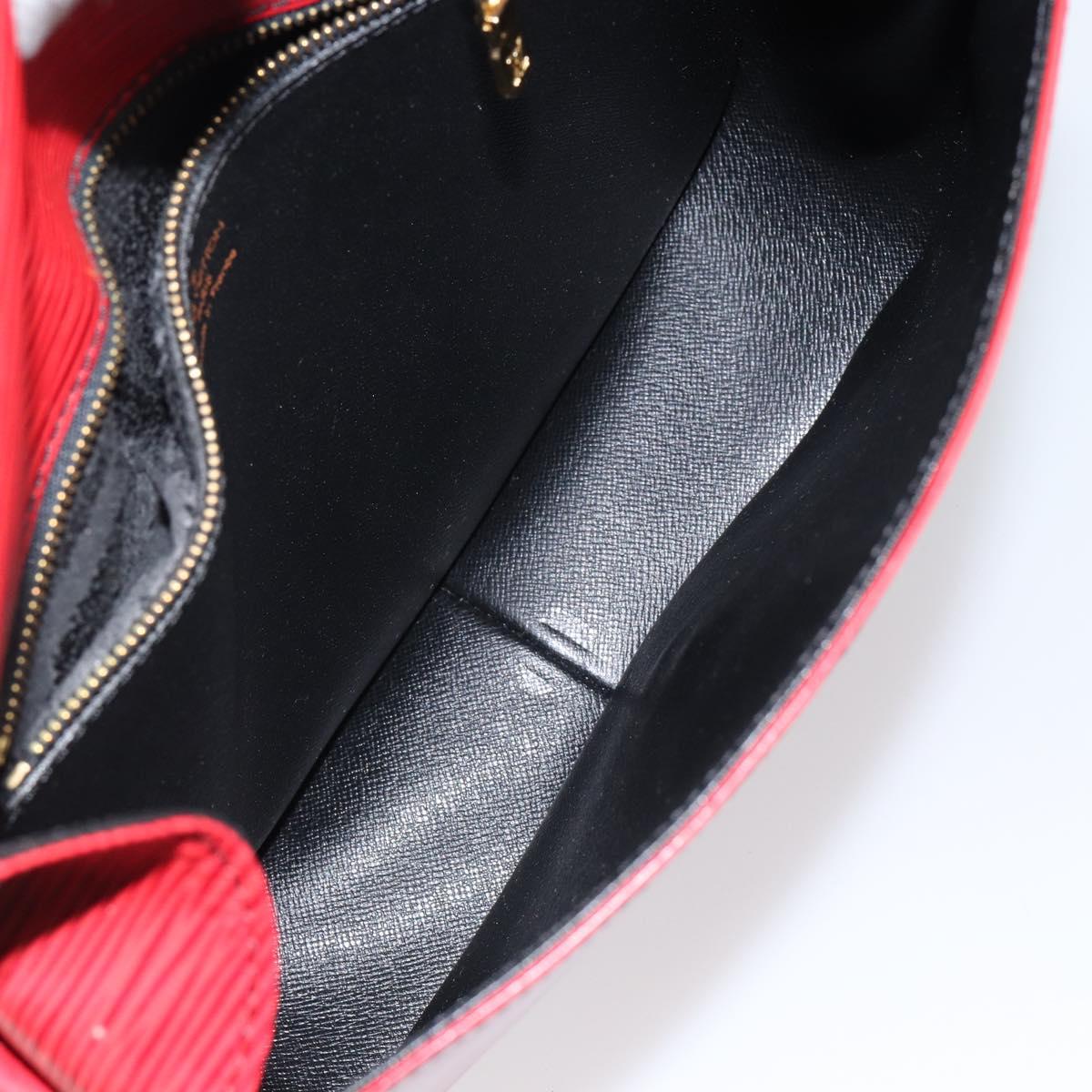 LOUIS VUITTON Epi Saint Cloud GM Shoulder Bag Red M52197 LV Auth 144282