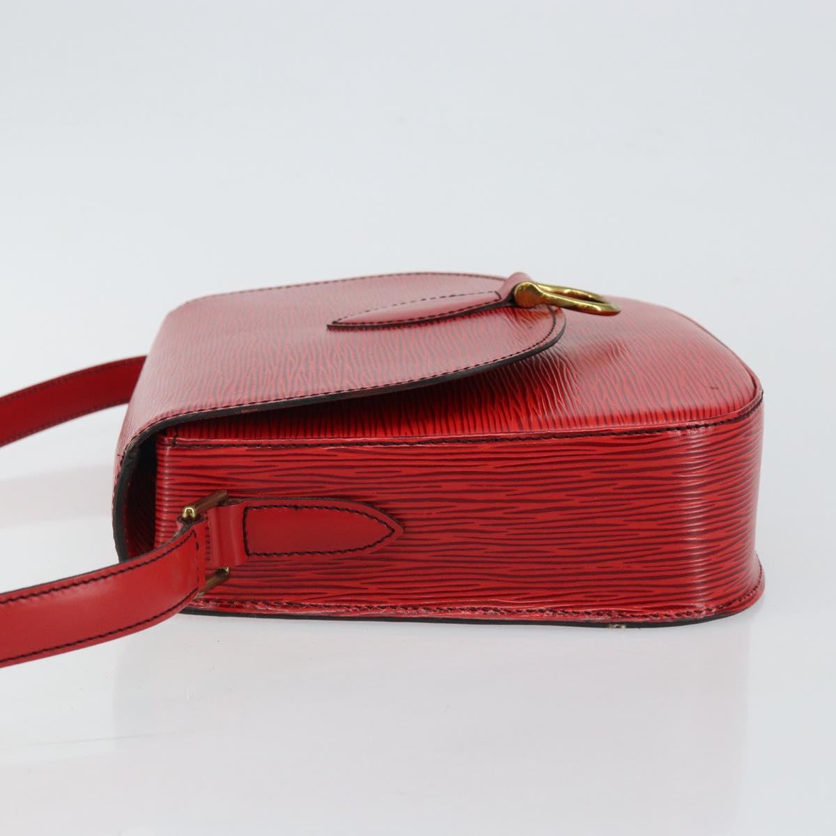LOUIS VUITTON Epi Saint Cloud GM Shoulder Bag Red M52197 LV Auth 144282