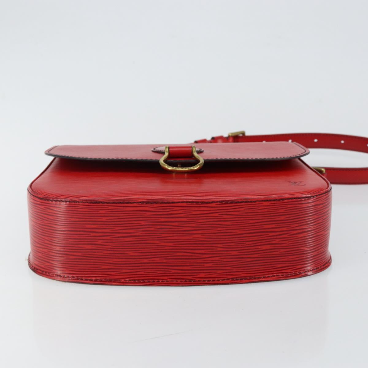 LOUIS VUITTON Epi Saint Cloud GM Shoulder Bag Red M52197 LV Auth 144282