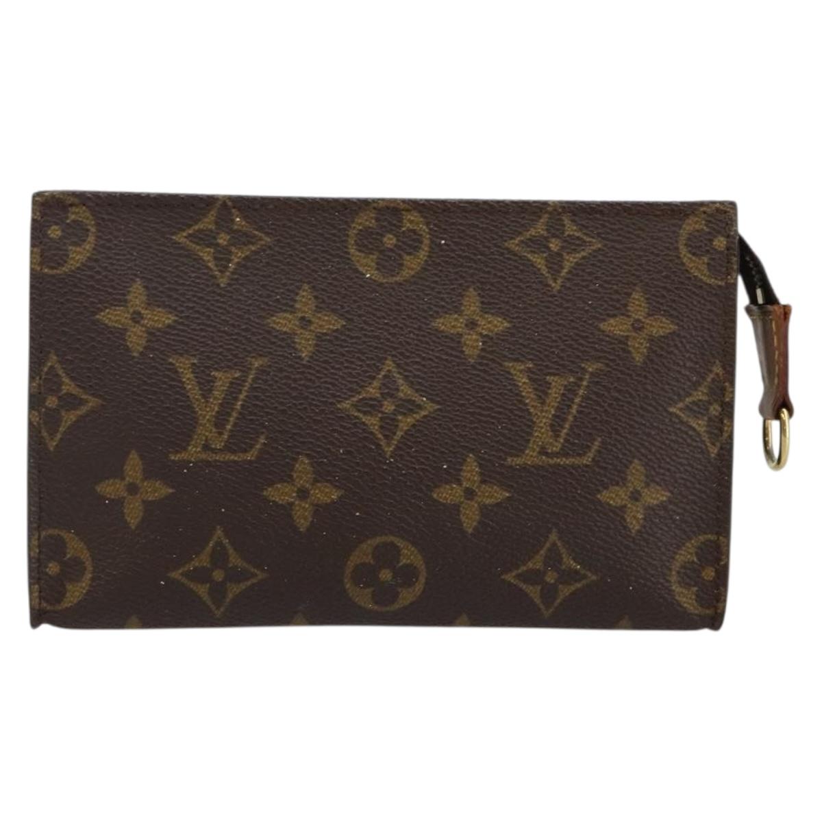 LOUIS VUITTON Monogram Bucket PM Accessory Pouch LV Auth 144292